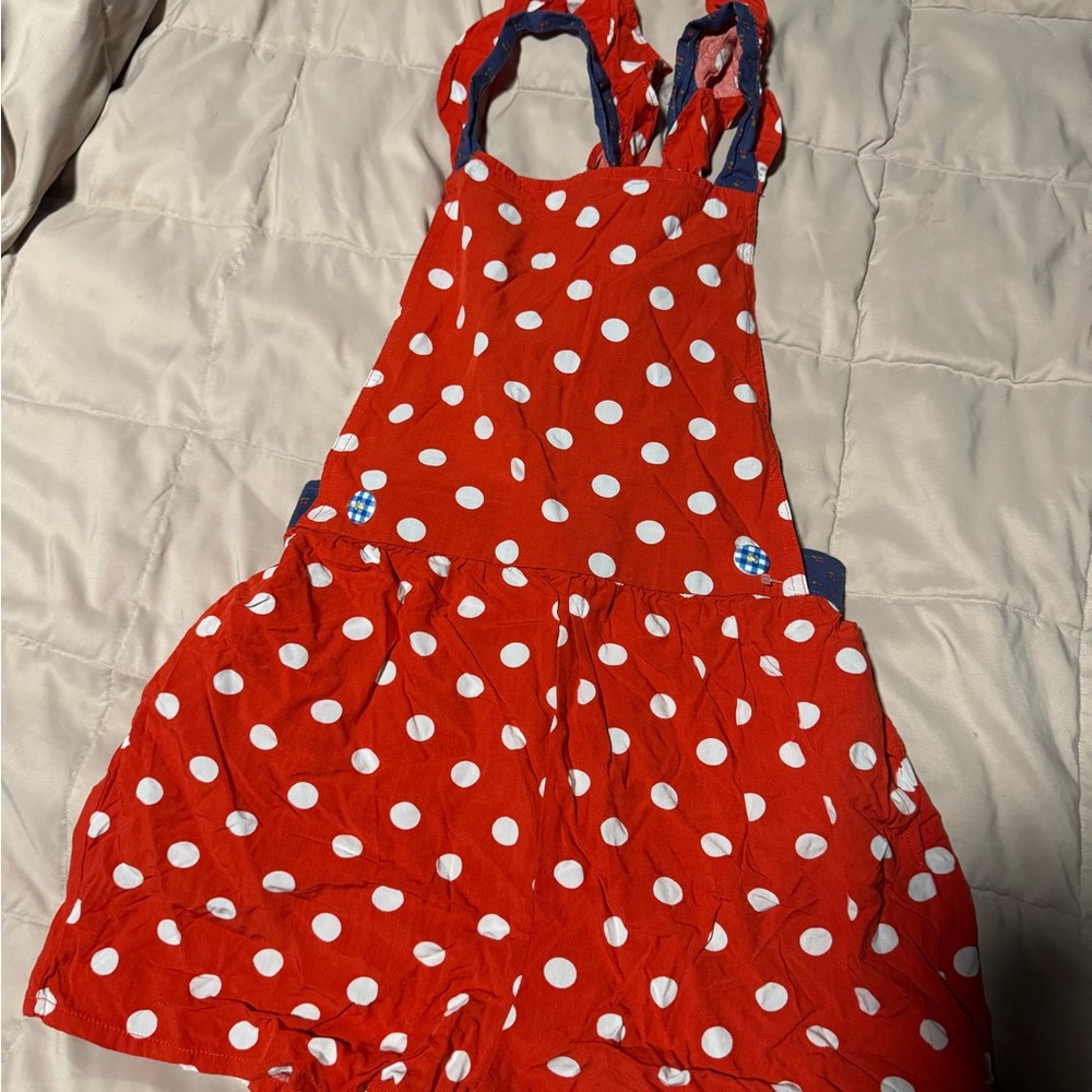 Matilda Jane "Most Magical Day" red polka dot angel sleeve romper